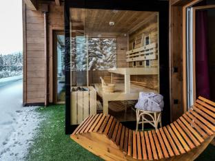 Kitzbuhel alpine lodge with private panorama sauna